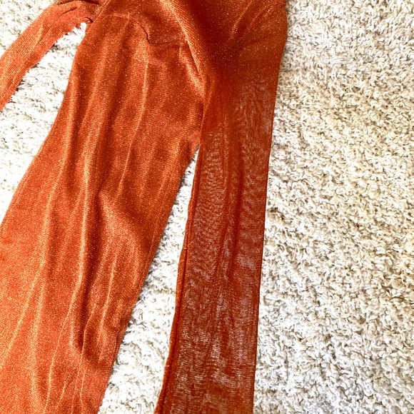 Haute Monde | Orange Fall Dress - Picture 3 of 5